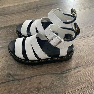 Blaire Patent Lather Strap Sandals Dr. Martens